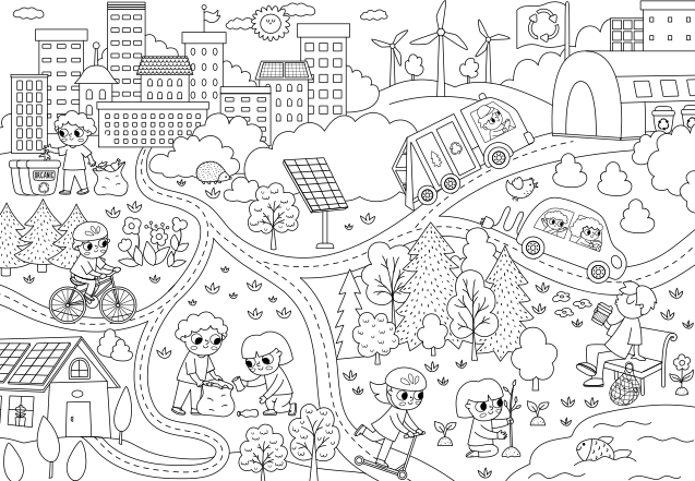 Giant Kids Coloring Poster Box - 3x1