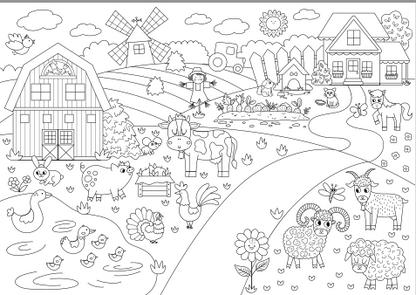 Giant Kids Coloring Poster Box - 3x1