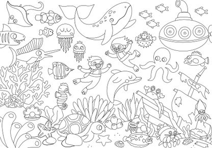 Giant Kids Coloring Poster Box - 3x1