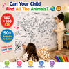 Giant World Map Coloring Poster 140x100 cm 🌍🎨