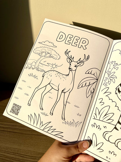 Magic Coloring Book jungle animals – Scan & See Your Drawings Come to Life